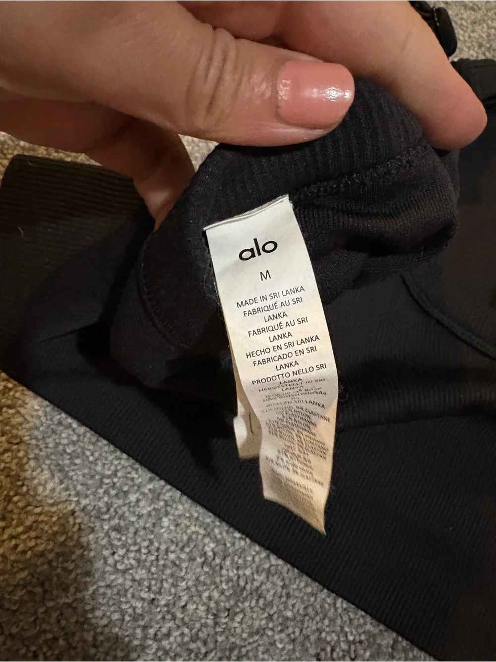 Alo Yoga Seamless Ribbed Favorite Bra Tank- Medium